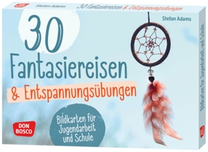 Adams, Stefan. 30 Fantasiereisen und Entspannungsübungen - Bildkarten für Jugendarbeit und Schule. Mit bewussten Pausen Stress abbauen: Übungen für kurze Auszeiten, geeignet ab 12 Jahren. Don Bosco Medien GmbH, 2023.