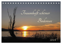 Traumhaft schöner Bodensee (Tischkalender 2024 DIN A5 quer), CALVENDO Monatskalender