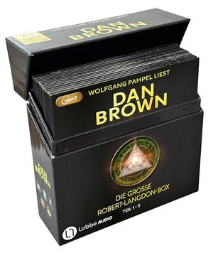 Brown, Dan. Die große Robert-Langdon-Box - Illuminati / Sakrileg / Das verlorene Symbol / Inferno / Origin. Ungekürzt.. Lübbe Audio, 2025.