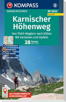 KOMPASS Wanderführer Karnischer Höhenweg, Von Thörl-Maglern nach Sillian, Mit Varianten und Gipfeln, 28 Touren mit Extra-Tourenkarte