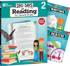 Multiple Authors / Dixhorn, Brenda A van et al. 180 Days(r) Reading, Writing and Math for Grade 2: 3-Book Set - Practice, Assess, Diagnose. Shell Education Pub, 2015.