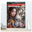 Chinesische Tierkreiszeichen - Fantasie-Zodiak im Stil des alten Chinas (hochwertiger Premium Wandkalender 2025 DIN A2 hoch), Kunstdruck in Hochglanz