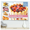 Exquisite Torten. Köstliche Rezepte für viele Anlässe (hochwertiger Premium Wandkalender 2024 DIN A2 quer), Kunstdruck in Hochglanz