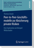 Peer-to-Peer-Geschäftsmodelle zur Absicherung privater Risiken