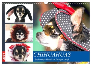 Hurley, Rose. Chihuahuas. Zuckersüße Hunde im lustigen Outfit (Wandkalender 2024 DIN A3 quer), CALVENDO Monatskalender - Reizende kleine Kobolde in niedlicher Hundekleidung. Calvendo, 2023.