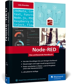 Brandes, Udo. Node-RED - Das umfassende Handbuch in 3. Auflage - Visuelles Programmieren leicht gemacht. Rheinwerk Verlag GmbH, 2024.