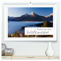 Rund um den Watzmann (hochwertiger Premium Wandkalender 2024 DIN A2 quer), Kunstdruck in Hochglanz
