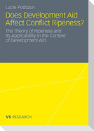 Does Development Aid Affect Conflict Ripeness?