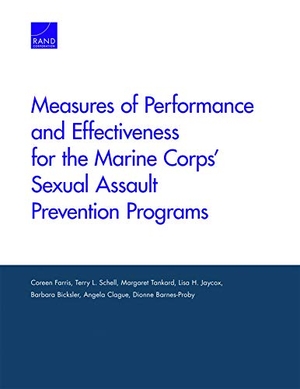 Farris, Coreen / Schell, Terry L et al. Measures of Performance and Effectiveness for the Marine Corps' Sexual Assault Prevention Programs. RAND Corporation, 2019.