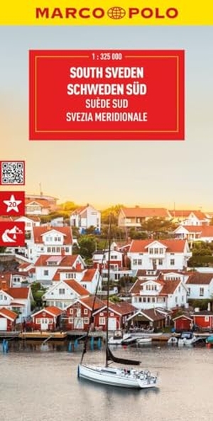 MARCO POLO Reisekarte Schweden Süd 1:325.000 - Straßenkarte und Autokarte mit sehenswerten Strecken, Highlights und digitaler Erweiterung. Mairdumont, 2026.