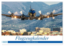 Flugzeugkalender (Wandkalender 2025 DIN A2 quer), CALVENDO Monatskalender