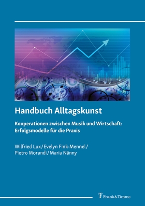 Lux, Wilfried / Evelyn Fink-Mennel et al (Hrsg.). Handbuch Alltagskunst - Kooperationen zwischen Musik und Wirtschaft: Erfolgsmodelle für die Praxis. Frank und Timme GmbH, 2004.