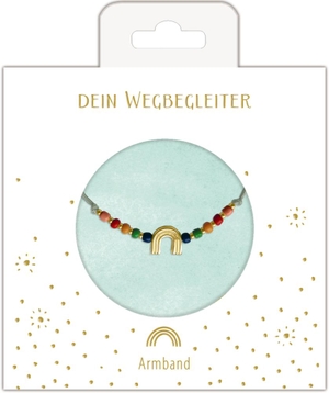 Armband - mit Regenbogenanhänger (vergoldet). Coppenrath F, 2023.