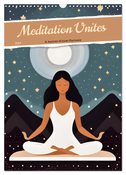 Meditation Unites (Wall Calendar 2024 DIN A3 portrait), CALVENDO 12 Month Wall Calendar