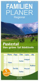 Familienplaner 2025 - Pustertal - Das grüne Tal Südtirols mit 5 Spalten (Wandkalender, 21 x 45 cm) CALVENDO