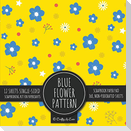 Blue Flower Pattern Scrapbook Paper Pad