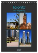 Toronto und Umgebung (Tischkalender 2024 DIN A5 hoch), CALVENDO Monatskalender