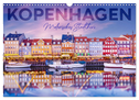 KOPENHAGEN Malerisches Stadtherz (Wandkalender 2024 DIN A3 quer), CALVENDO Monatskalender