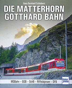 Schönborn, Hans-Bernhard. Die Matterhorn-Gotthard-Bahn - MGB - GGB - SchB - Riffelalptram - DFB. Motorbuch Verlag, 2021.