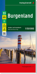 Burgenland, Straßen- und Freizeitkarte 1:150.000, freytag & berndt