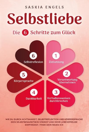 Engels, Saskia. Selbstliebe - Die 6 Schritte zum Glück: Wie du durch Achtsamkeit, Selbstreflektion und Körpersprache dein Selbstbewusstsein stärkst und mehr Lebensfreude empfindest. Finde dein neues Ich. Edition Lunerion, 2024.
