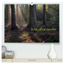 Waldkalender (hochwertiger Premium Wandkalender 2024 DIN A2 quer), Kunstdruck in Hochglanz