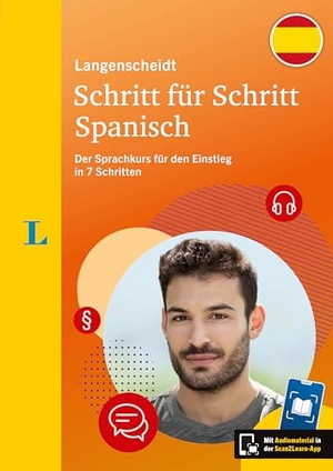 Langenscheidt Schritt für Schritt Spanisch - Der Sprachkurs für den Einstieg  in 7 Schritten - mit Scan2Learn-App. Langenscheidt bei PONS, 2025.