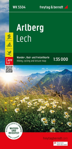 Freytag & Berndt (Hrsg.). Arlberg, Wander-, Rad- und Freizeitkarte 1:35.000, freytag & berndt, WK 5504 - Lech, mit APP, wasserfest und reißfest. Freytag + Berndt, 2024.
