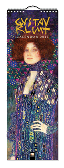 Gustav Klimt - Slimline-Kalender 2027 - Original Flame Tree Publishing-Kalender Slimeline [Kalender]