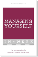 Managing Yourself in a Week