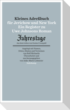 Kleines Adressbuch für Jerichow und New York