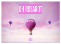 Oh Rosarot - Artwork (Wandkalender 2024 DIN A2 quer), CALVENDO Monatskalender