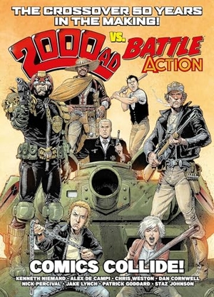 Worley, Alec / De Campi, Alex et al. 2000 AD Vs Battle Action: Comics Collide!. Rebellion Publishing Ltd., 2024.