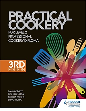 Christopherson, Ben / Farrelly, Gary et al. Practical Cookery for the Level 2 Professional Cookery Diploma, 3rd edition. Hachette Learning, 2022.