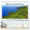 Azoren-Insel Flores - Farbtupfer auf einem erloschenen Vulkan Portugals (hochwertiger Premium Wandkalender 2024 DIN A2 quer), Kunstdruck in Hochglanz