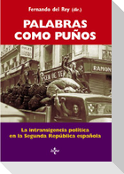 Palabras como puños : la intransigencia política en la Segunda República española
