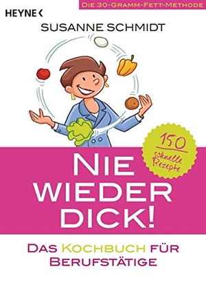 Schmidt, Susanne. Nie wieder dick - Das Kochbuch für Berufstätige - Die 30-Gramm-Fett-Methode: 150 schnelle Rezepte. Heyne Taschenbuch, 2015.