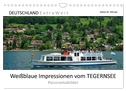 Weißblaue Impressionen vom TEGERNSEE Panoramabilder (Wandkalender 2024 DIN A4 quer), CALVENDO Monatskalender