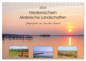 Niedersachsen - Malerische Landschaften (Tischkalender 2024 DIN A5 quer), CALVENDO Monatskalender