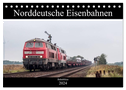 Norddeutsche Eisenbahnen (Tischkalender 2024 DIN A5 quer), CALVENDO Monatskalender