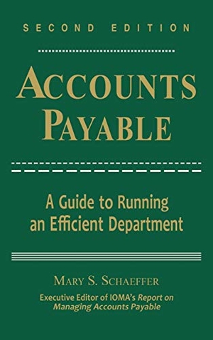 Schaeffer / Ioma. Accounts Payable 2e. John Wiley & Sons, 2004.