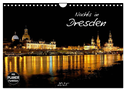 Nachts in Dresden (Wandkalender 2025 DIN A4 quer), CALVENDO Monatskalender
