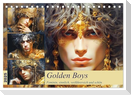 Golden Boys. Feminin, sinnlich, verführersich und schön (Tischkalender 2025 DIN A5 quer), CALVENDO Monatskalender