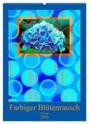 Farbiger Blütenrausch (Wandkalender 2024 DIN A2 hoch), CALVENDO Monatskalender