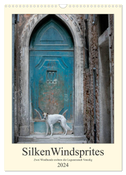 Silken Windsprites - Zwei Windhunde erobern die Lagunenstadt Venedig (Wandkalender 2024 DIN A3 hoch), CALVENDO Monatskalender