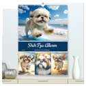 Shih Tzu Alarm. Glückliche Wuschelköpfe (hochwertiger Premium Wandkalender 2025 DIN A2 hoch), Kunstdruck in Hochglanz