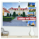 Lednice und Valtice in Tschechien (hochwertiger Premium Wandkalender 2024 DIN A2 quer), Kunstdruck in Hochglanz