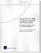 Lessons from U.S. Allies in Security Cooperation with Third Countries