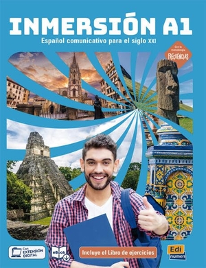 Edinumen, Editorial (Hrsg.). Inmersión A1.  Libro del estudiante + Libro de ejercicios + Code - Español communicativo para el siglo XXI.Con la metodología Frecuencias / Libro del estudiante + Libro de ejercicios + Code. Hueber Verlag GmbH, 2026.