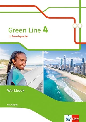 Green Line 4. Ausgabe 2. Fremdsprache - Workbook mit Audios Klasse 9. Klett Ernst /Schulbuch, 2021.